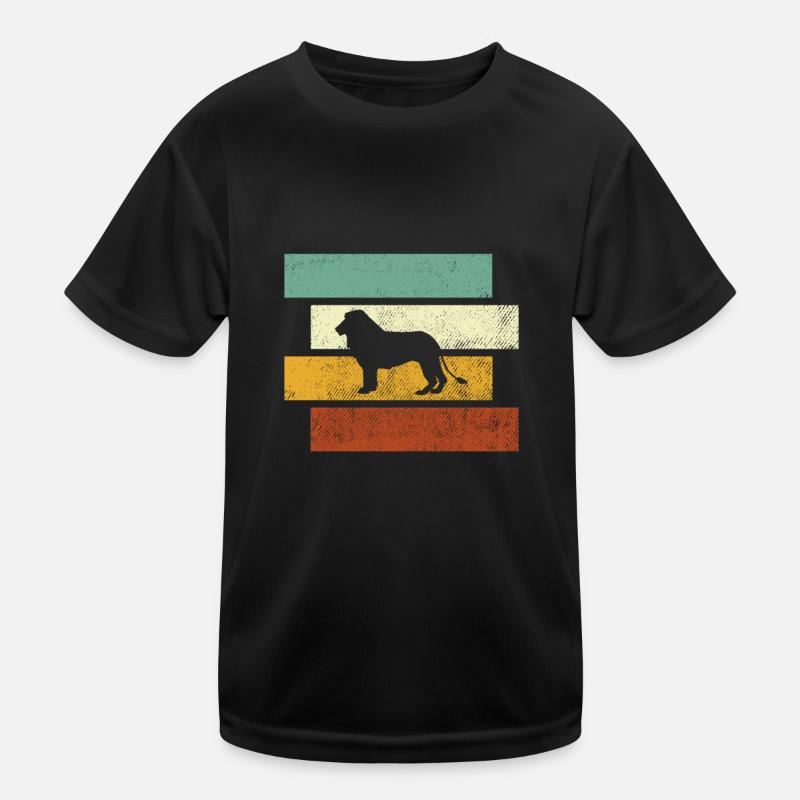 Löwe Retro Kinder Funktions-T-Shirt
