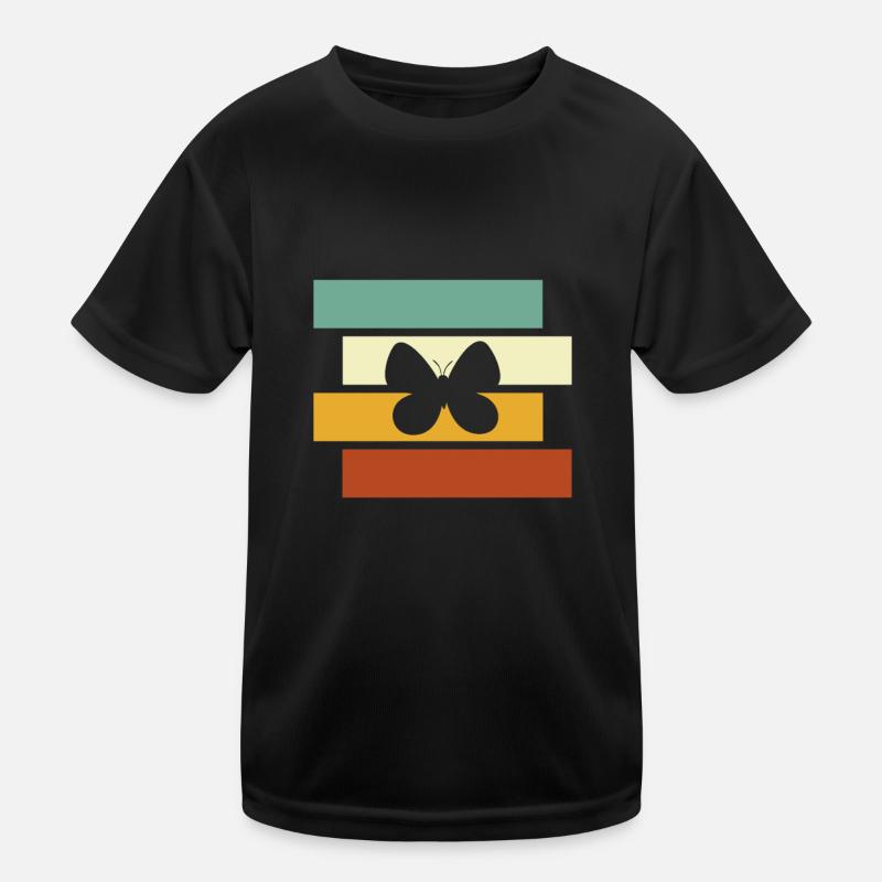 Schmetterling Retro Kinder Funktions-T-Shirt