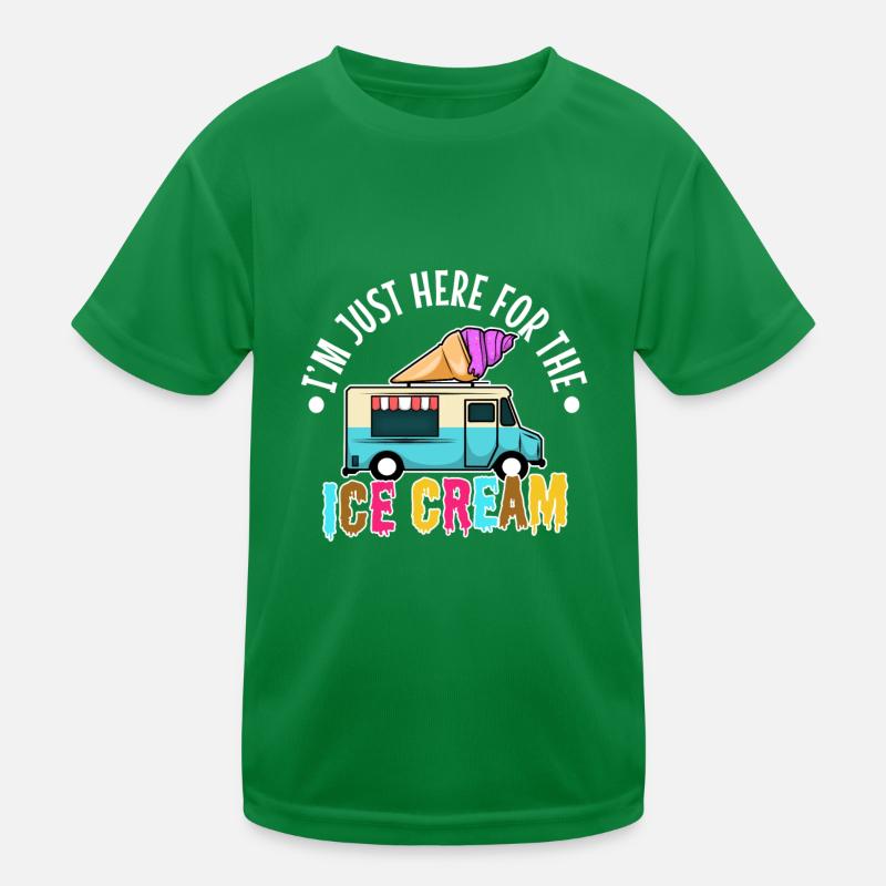 Je suis juste ici pour la crème glacée T-shirt sport Enfant