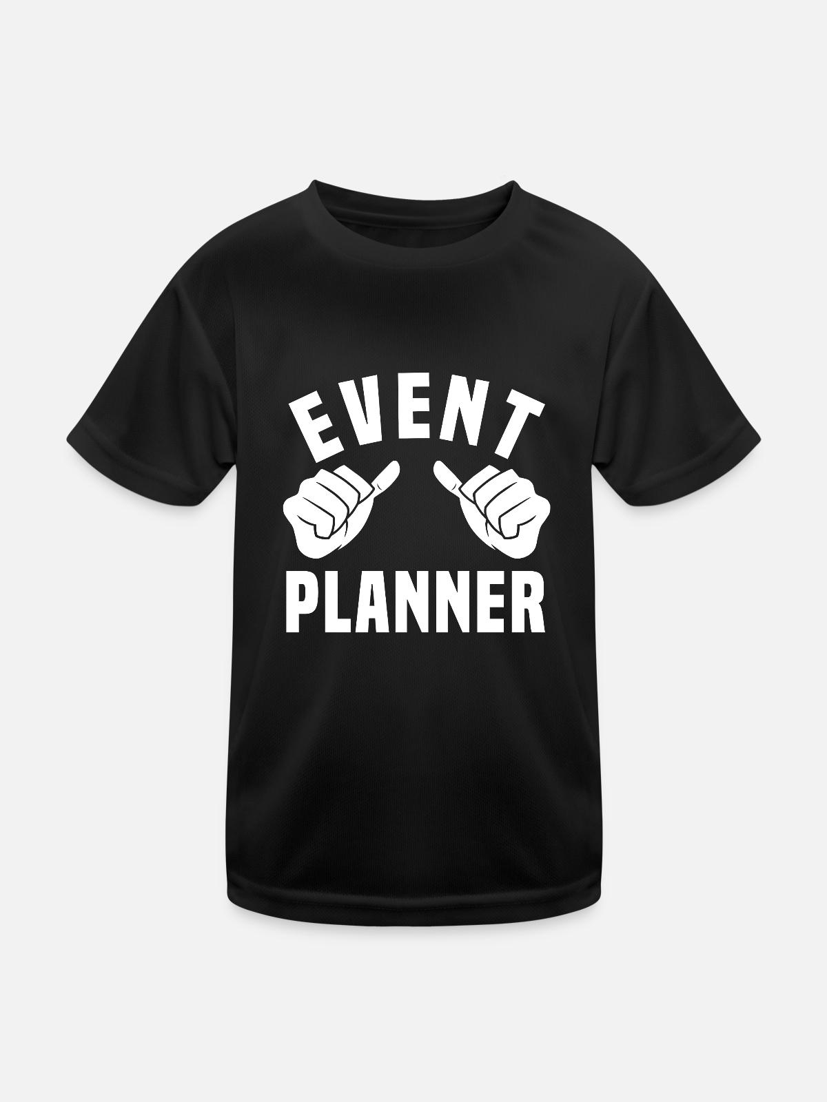 Event Planner - Kids Functional T-Shirt - black - Front