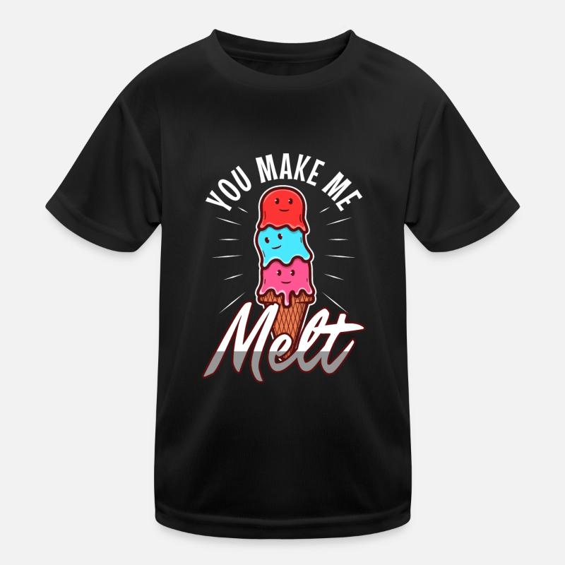 Tu me fais fondre, crème glacée T-shirt sport Enfant
