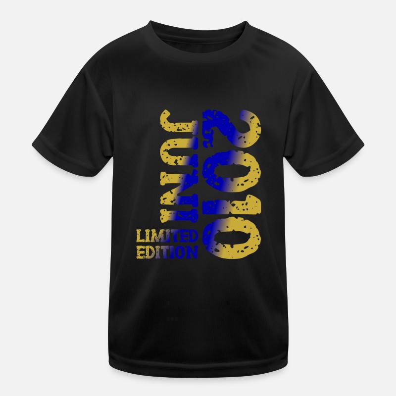 2010 Juni Limited Edition Geburtstag Geschenk Kinder Funktions-T-Shirt
