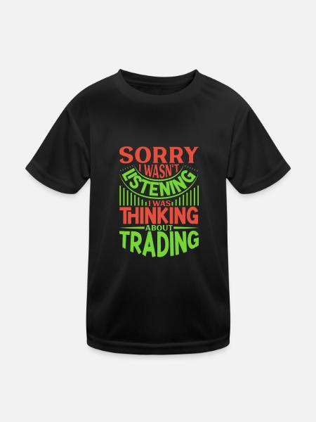 Börsenhändler Forex Trader Investor Trading - Kinder Funktions-T-Shirt - Schwarz - Vorne