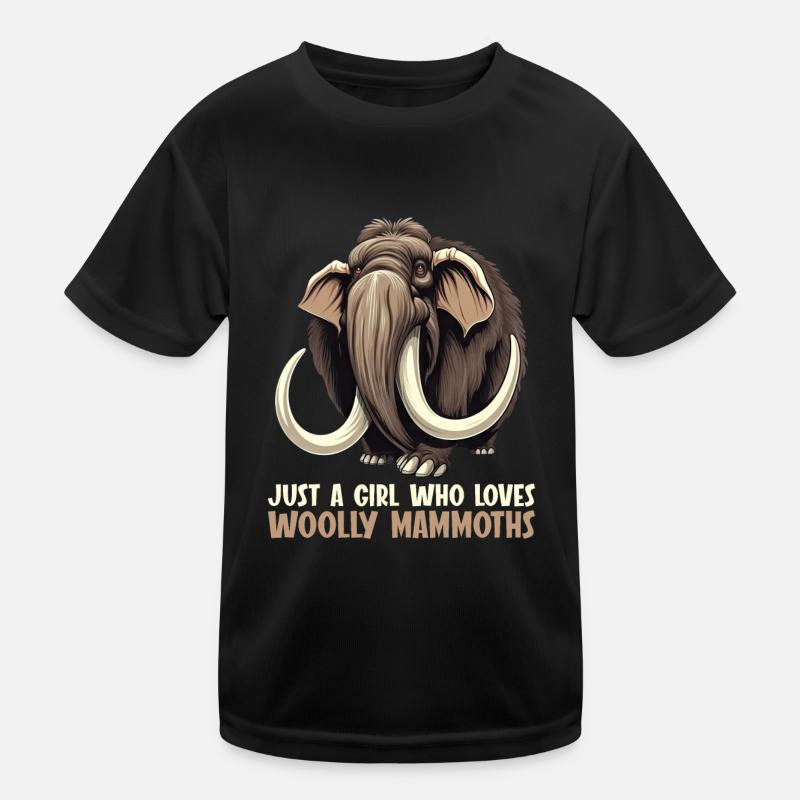 Ich mag halt einfach Mammuts Mammut Kinder Funktions-T-Shirt
