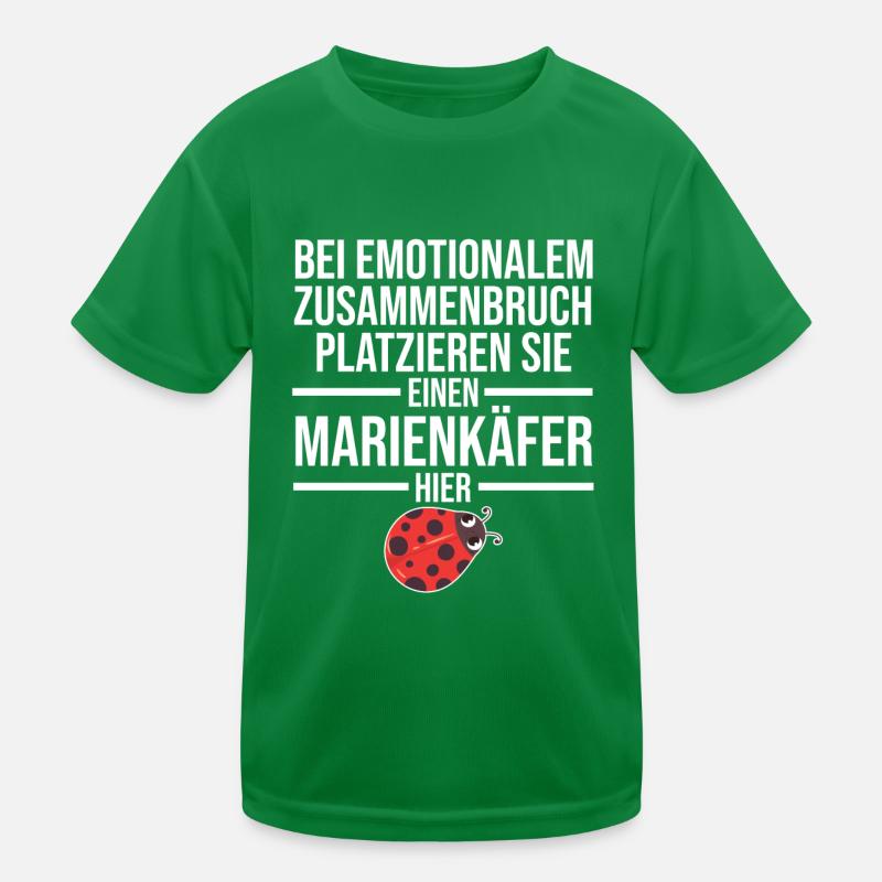 Marienkäfer Kinder Funktions-T-Shirt