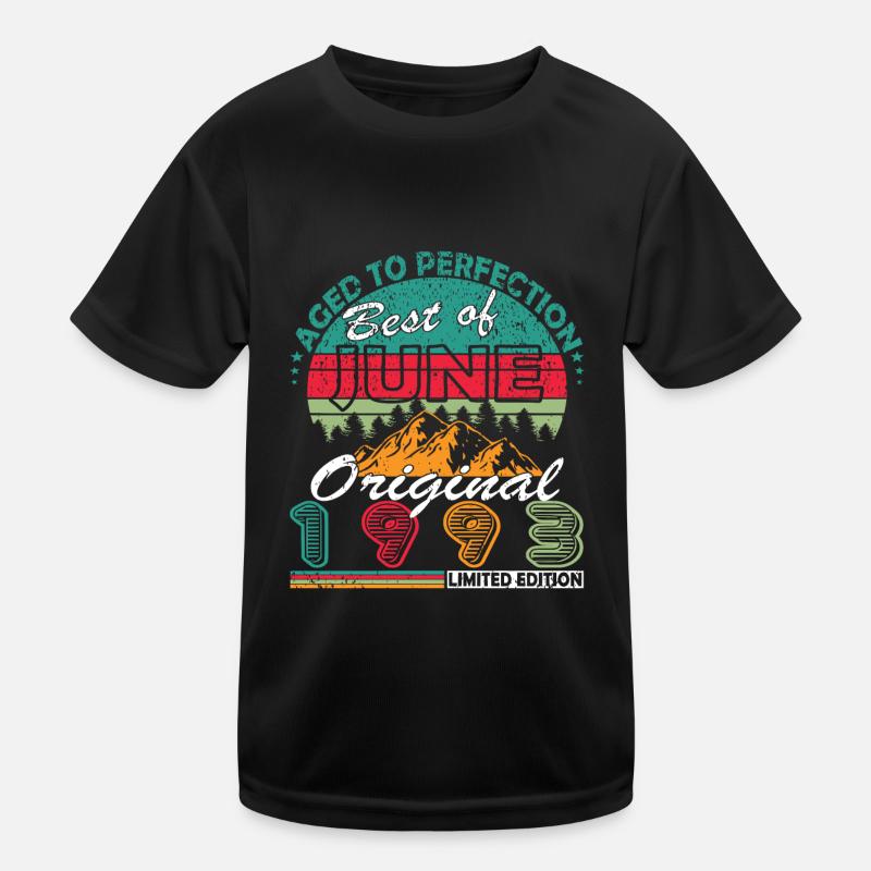 Juin 1993 Anniversaire Juni 1993 Juni T-shirt sport Enfant