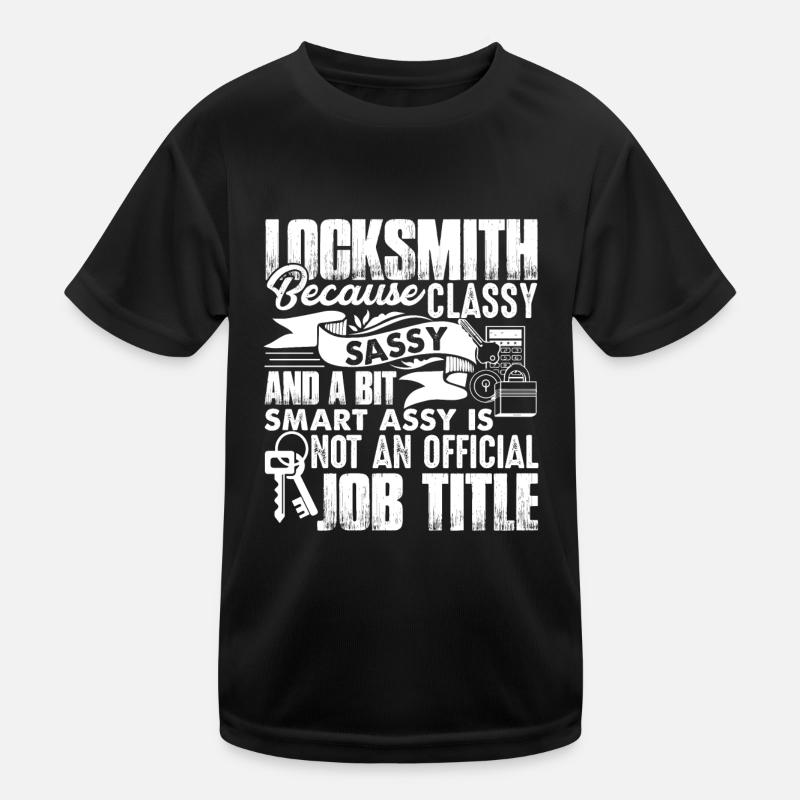 Locksmith Locksmith Job Title Kids Functional T-Shirt