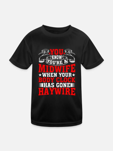When Your Body Clock Has Gone Haywire 1 - Kinder Funktions-T-Shirt - Schwarz - Vorne