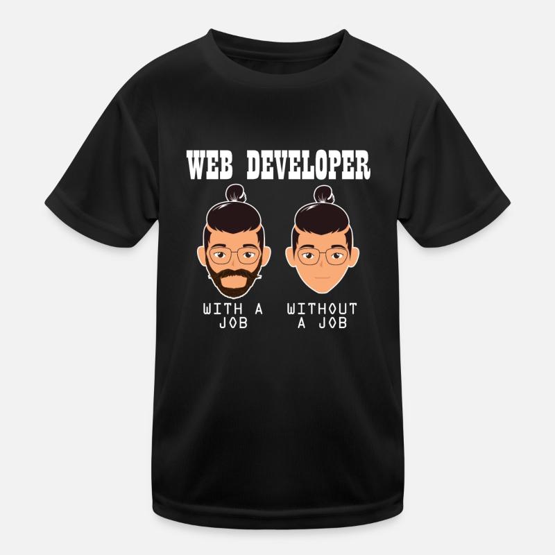 Web Developer Web Developer Funny Kids Functional T-Shirt