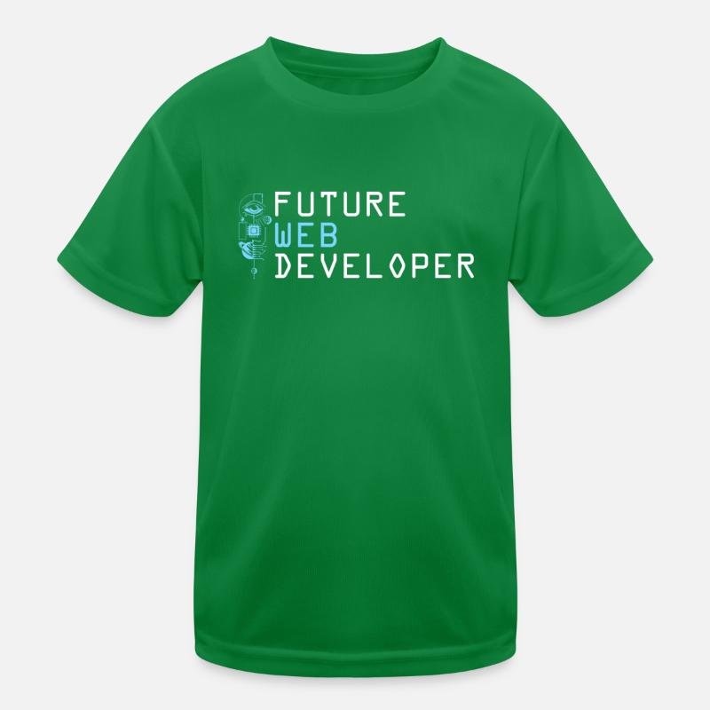 Web Entwickler Webdeveloper Kinder Funktions-T-Shirt
