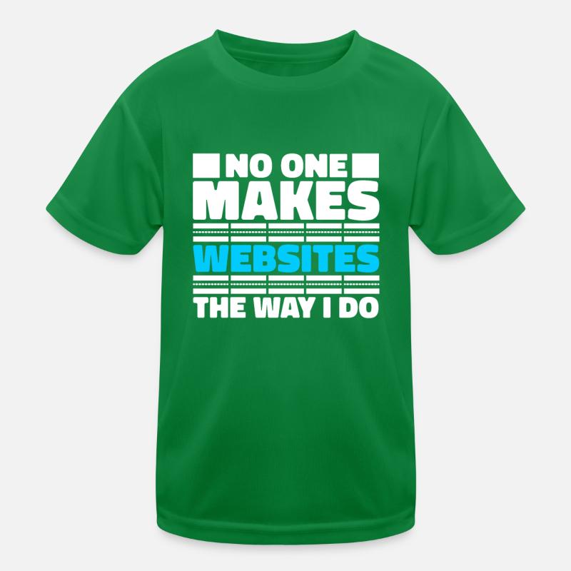 Web Entwickler Webdeveloper Witzig Kinder Funktions-T-Shirt