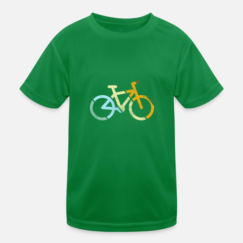 Fahrrad Retro Kinder Funktions-T-Shirt