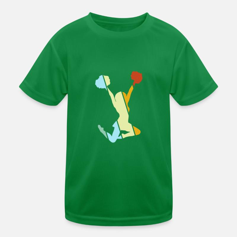 cheerleading retro Kids Functional T-Shirt