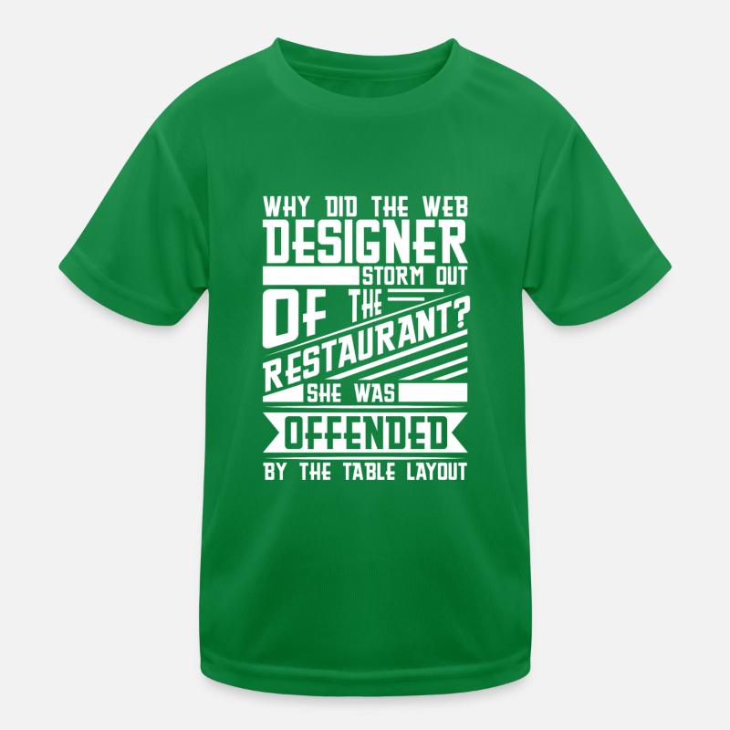 Web Developer Web Developer Pun Kids Functional T-Shirt