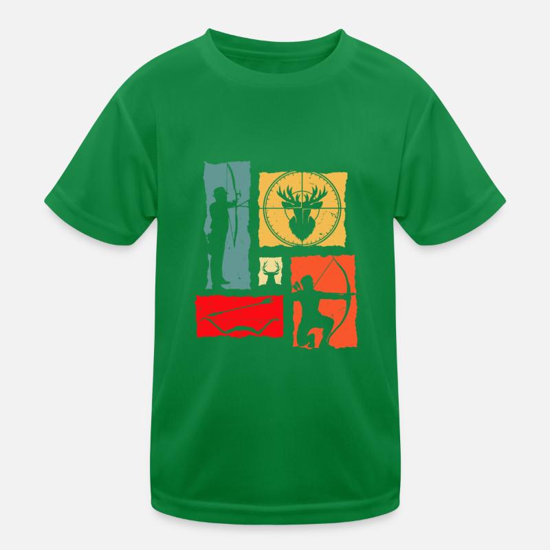 Archer Retro Archery Kids Functional T-Shirt