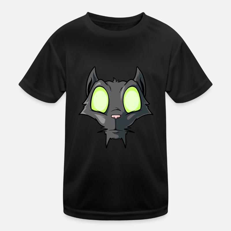 Halloween Eyes Chat T-shirt sport Enfant