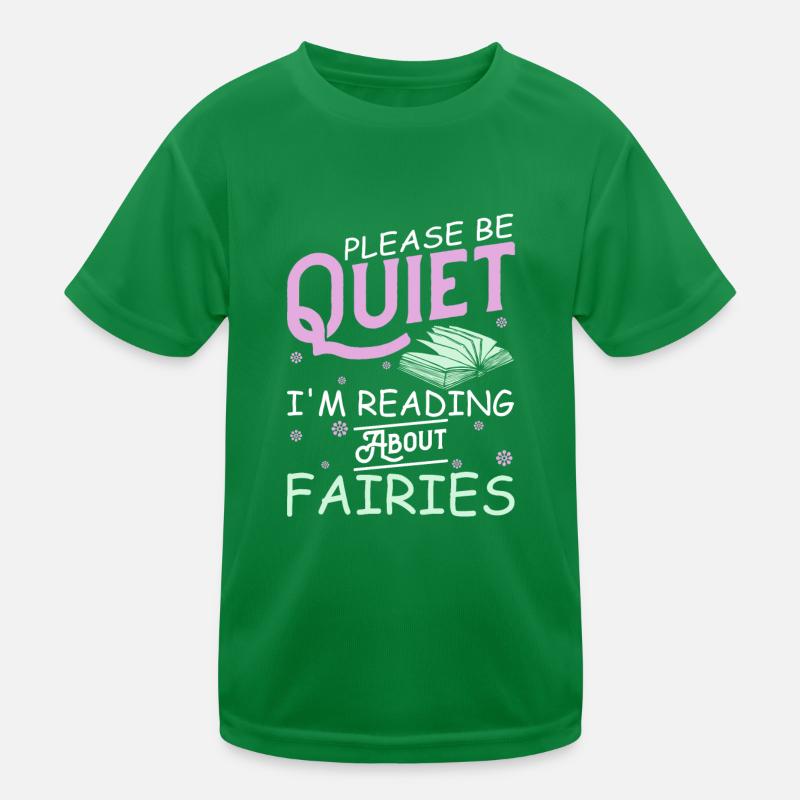Buch Leseratte Bücherwurm Buchfee Kinder Funktions-T-Shirt
