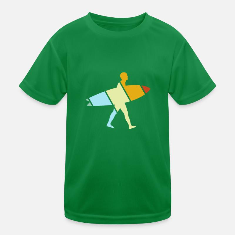 Surfing Retro Kids Functional T-Shirt