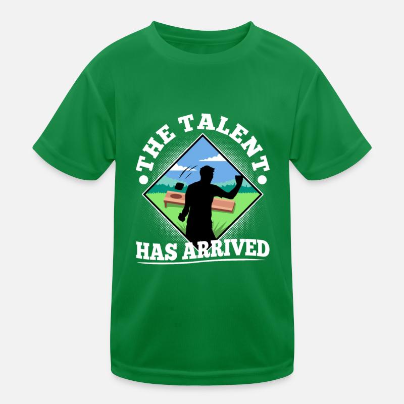 The Talent has arrived cornhole Kids Functional T-Shirt