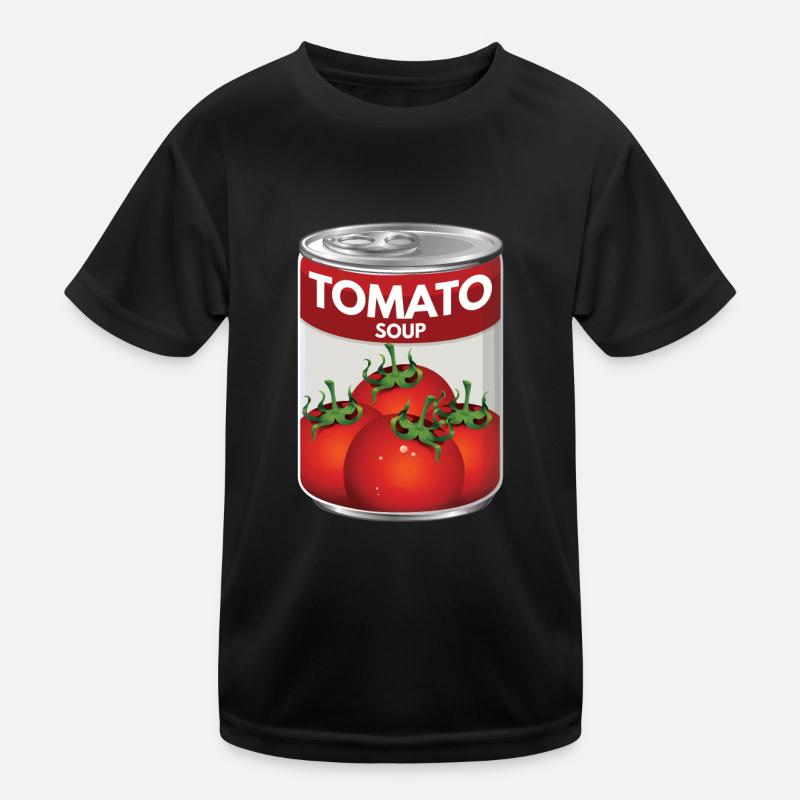 Große Dose Tomatensuppe Kinder Funktions-T-Shirt