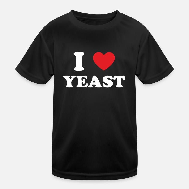 Ich liebe Hefe Kinder Funktions-T-Shirt