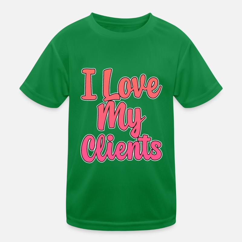 J’aime mes clients T-shirt sport Enfant