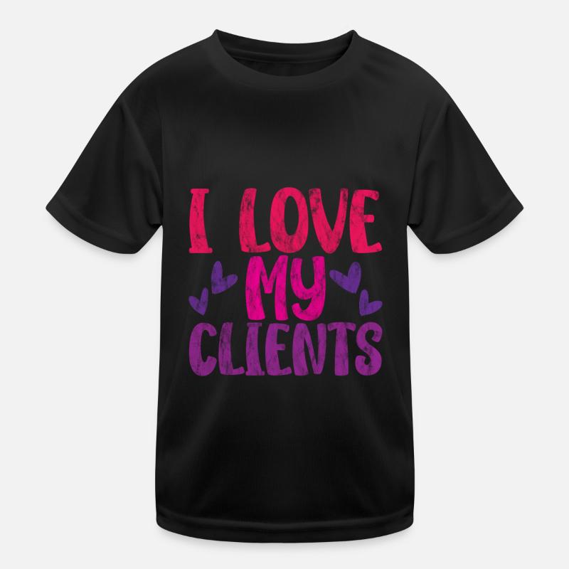 J’aime mes clients 3 T-shirt sport Enfant