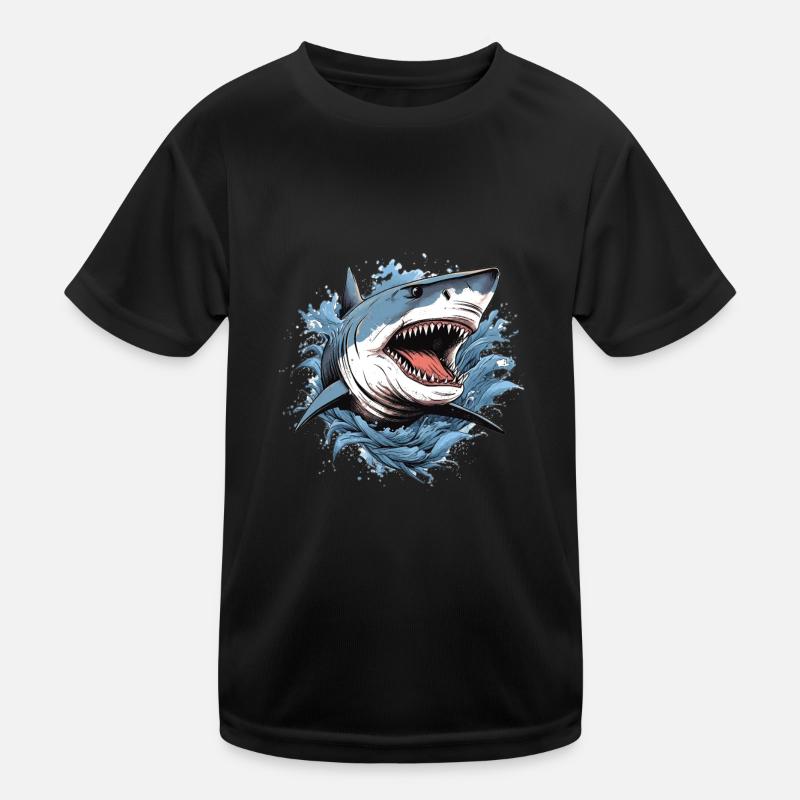 Attaque de requin T-shirt sport Enfant