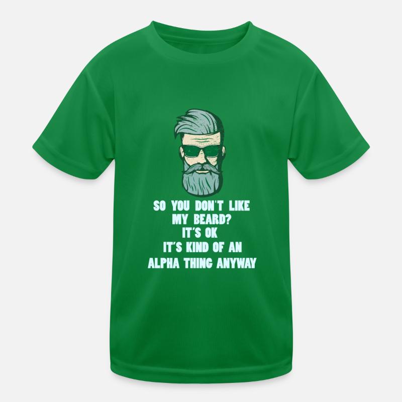 Bart Vollbart Kinder Funktions-T-Shirt