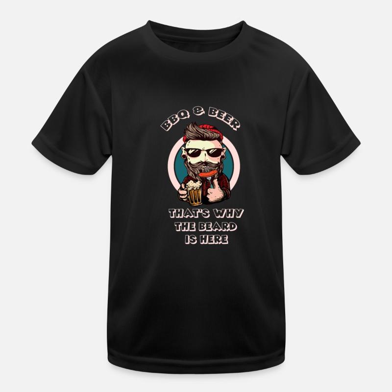 Bart Vollbart Kinder Funktions-T-Shirt