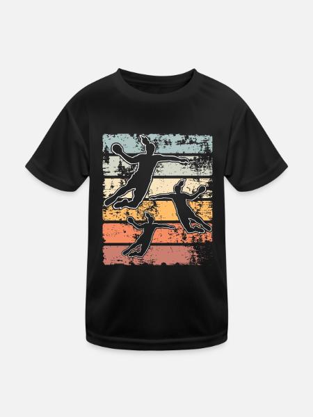 Handballeur handballeur - T-shirt sport Enfant - noir - Devant