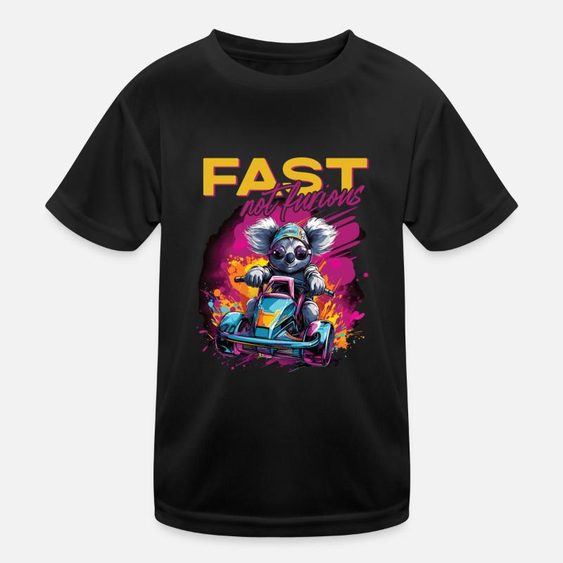 Fast Not Furious Koala Bear Kids Functional T-Shirt
