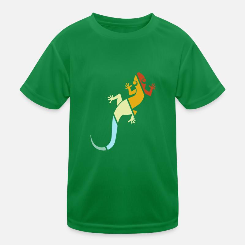 Lizard Retro Kids Functional T-Shirt