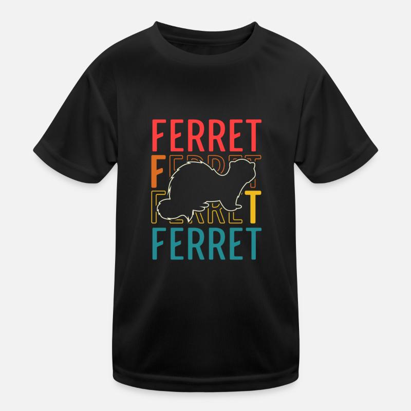 Furet Rétro Belette Mignon Vintage T-shirt sport Enfant