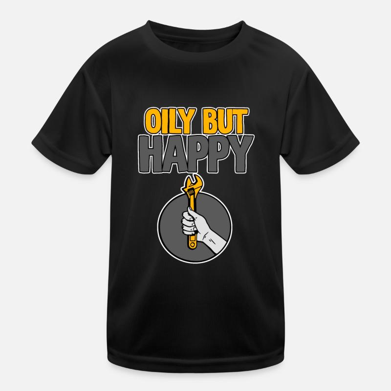 Oily But Happy 2 Kids Functional T-Shirt