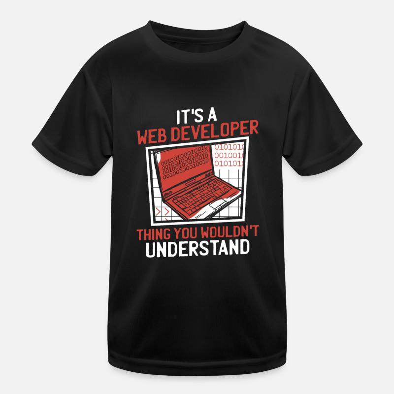 Développeur Web Développeur Web Drôle T-shirt sport Enfant