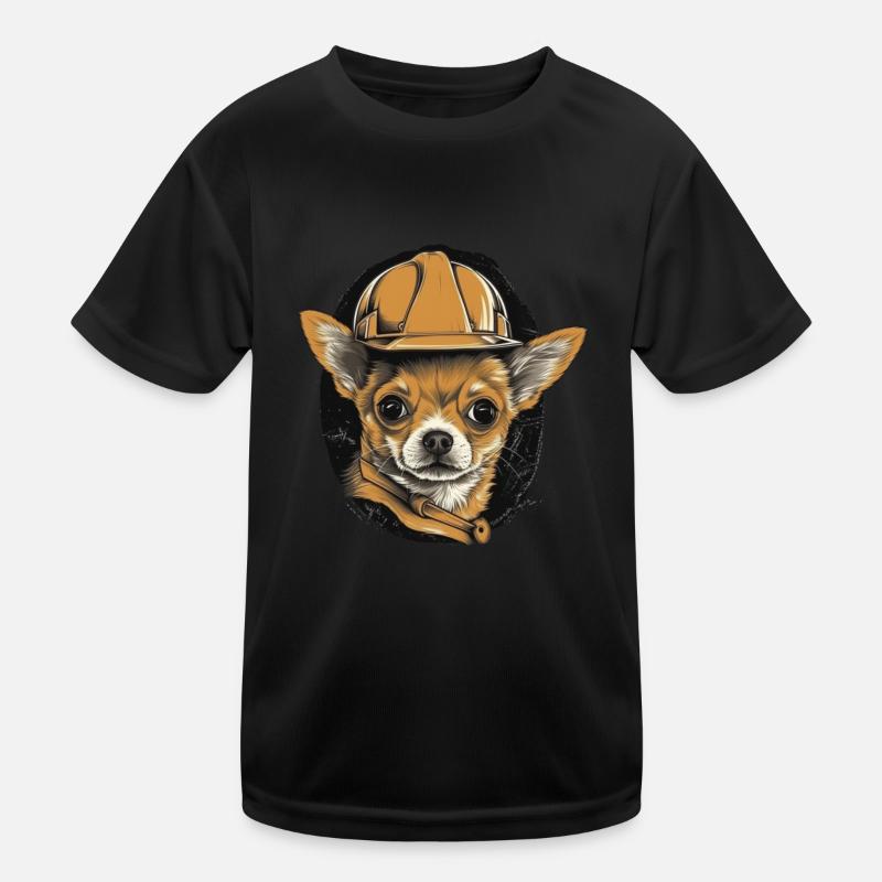 Chihuahua | Ouvrier du bâtiment | Construction | T-shirt sport Enfant
