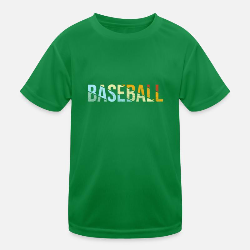Baseball Retro Kinder Funktions-T-Shirt