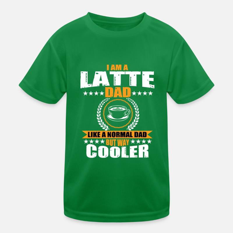 Latte Papa Kaffeetrinker Kinder Funktions-T-Shirt
