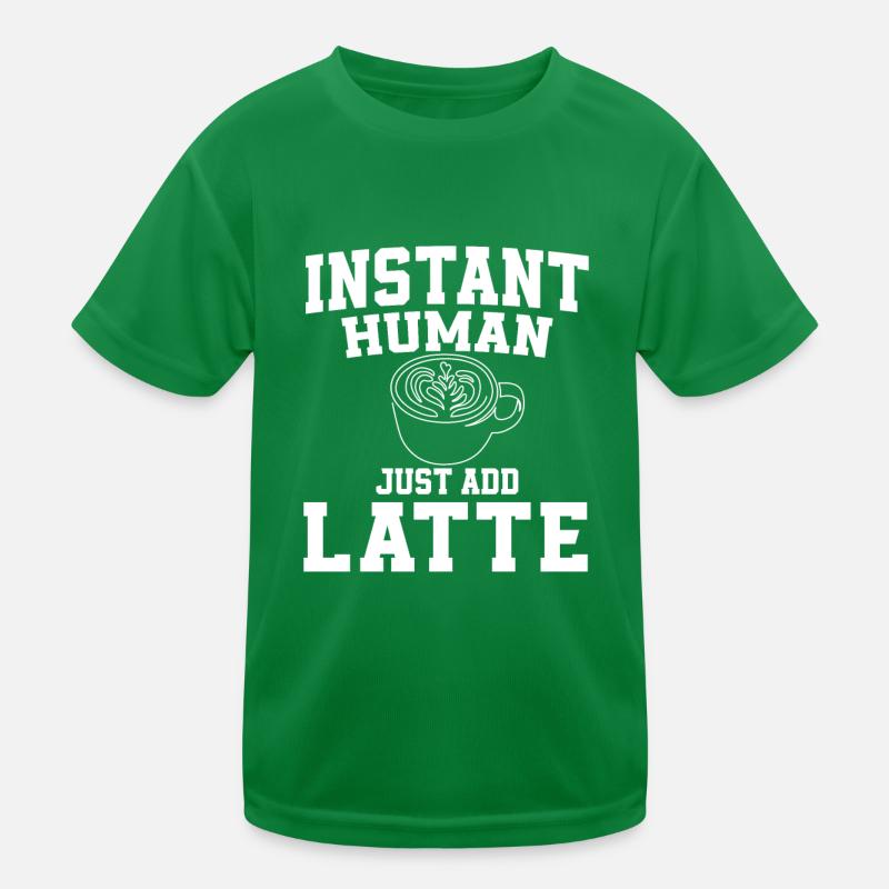 Instant Human ajoute simplement Latte T-shirt sport Enfant