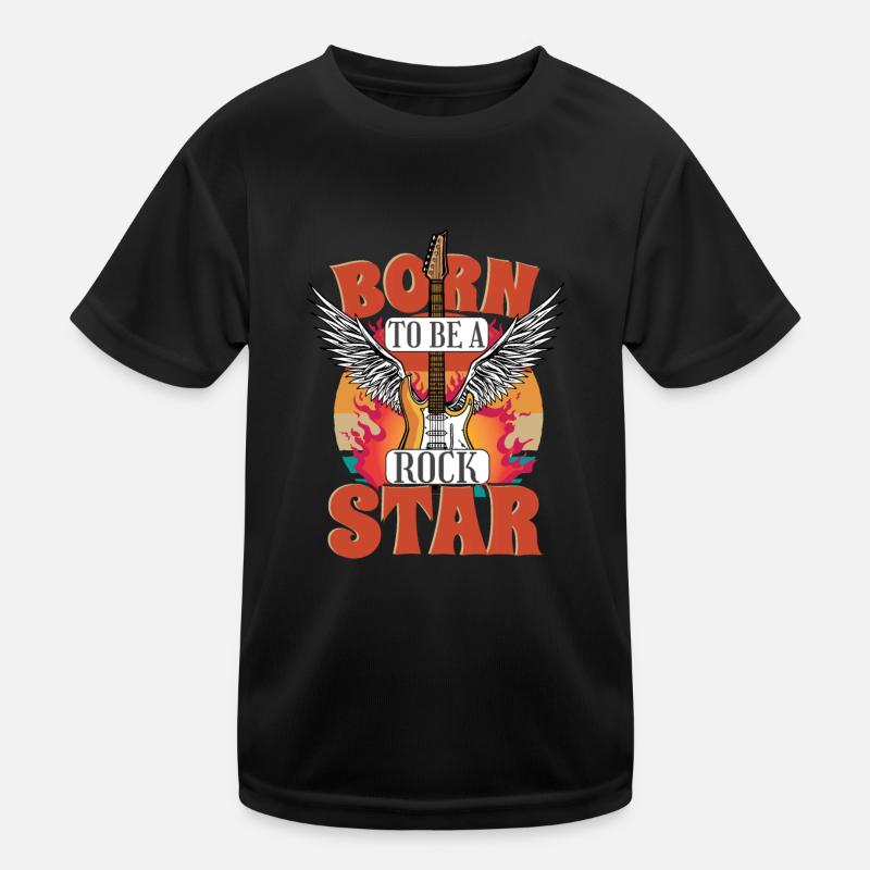 Geboren, um ein zu sein Rockmusik Kinder Funktions-T-Shirt