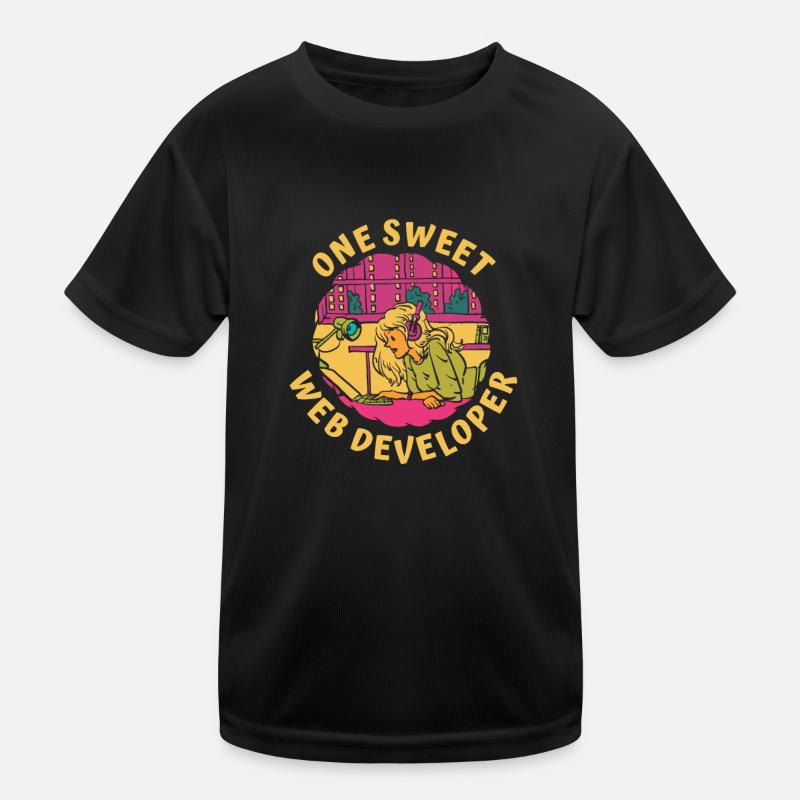 Web Entwickler Webdeveloper Süss Kinder Funktions-T-Shirt
