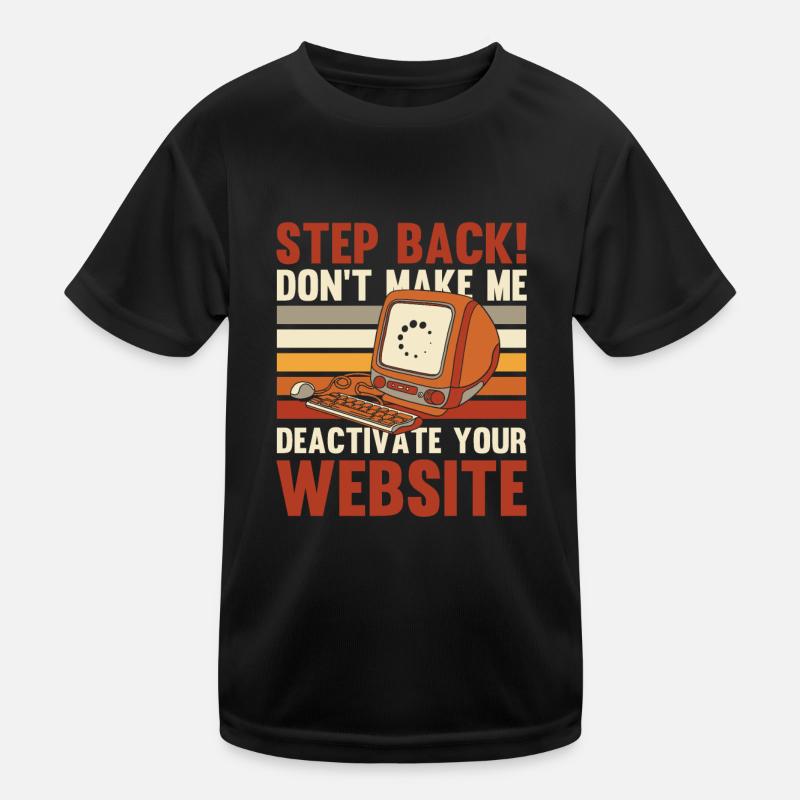 Web Entwickler Webdeveloper Witzig - Kinder Funktions-T-Shirt - Schwarz
