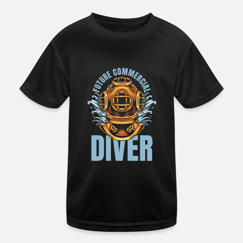Plongeur plongeur futur plongée commerciale T-shirt sport Enfant