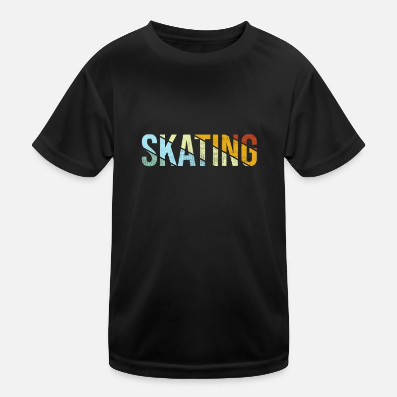 Skating Retro Kinder Funktions-T-Shirt