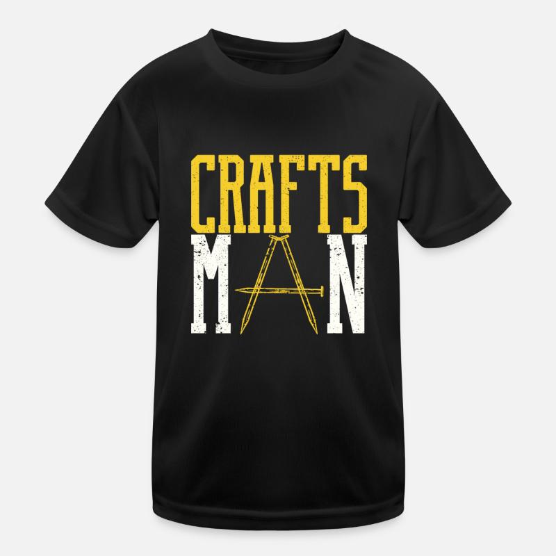 Craftsman Funny Mechanic Do-it-Yourself Nails Kids Functional T-Shirt