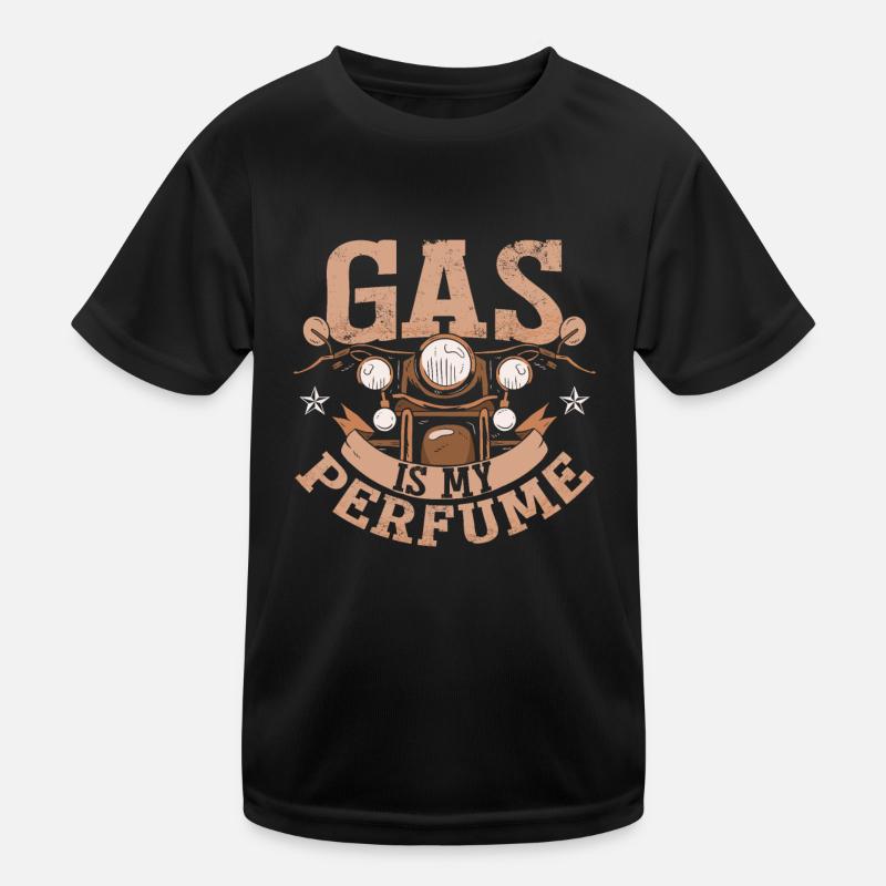 El gas es mi perfume Camiseta funcional para niños