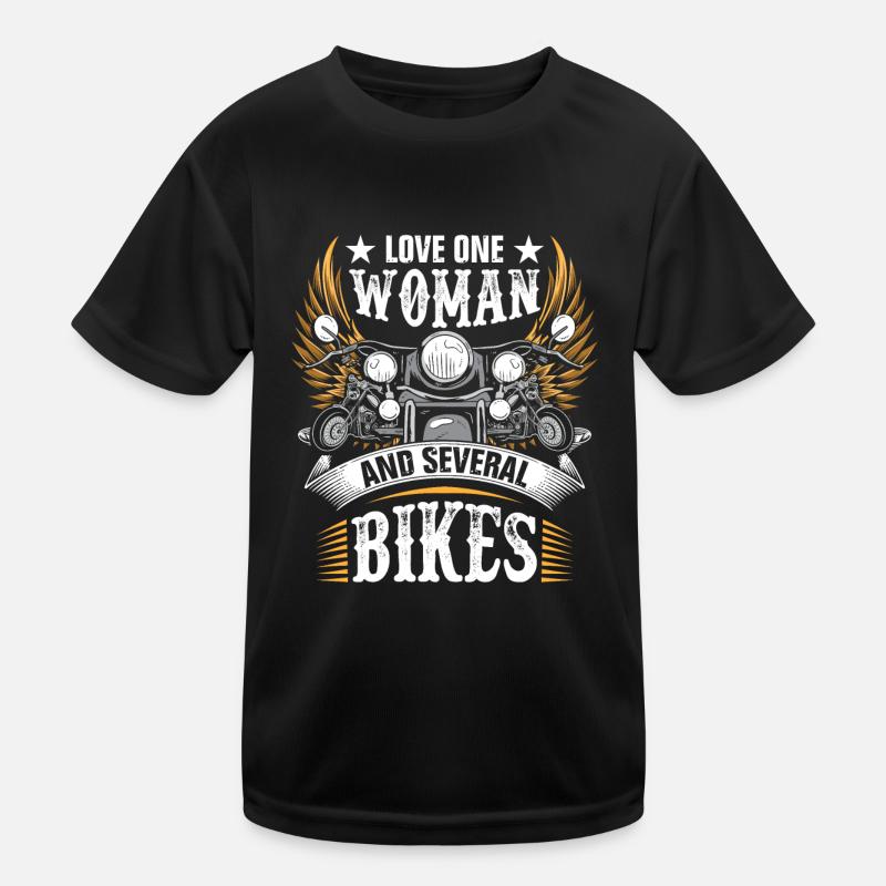 Biker, Motorradfahrer, Motorradfahrer, Motorradfahrer Kinder Funktions-T-Shirt