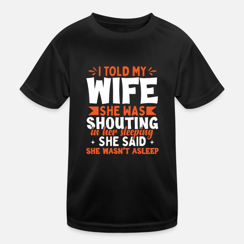 Ehefrau Ehemann Lustig Kinder Funktions-T-Shirt