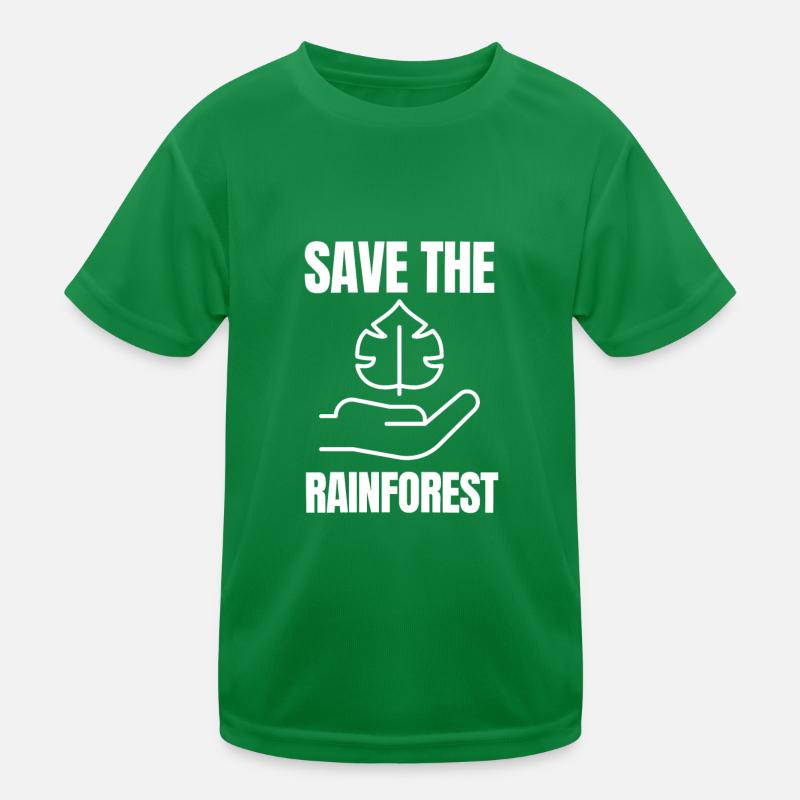 Sauvez la forêt tropicale T-shirt sport Enfant